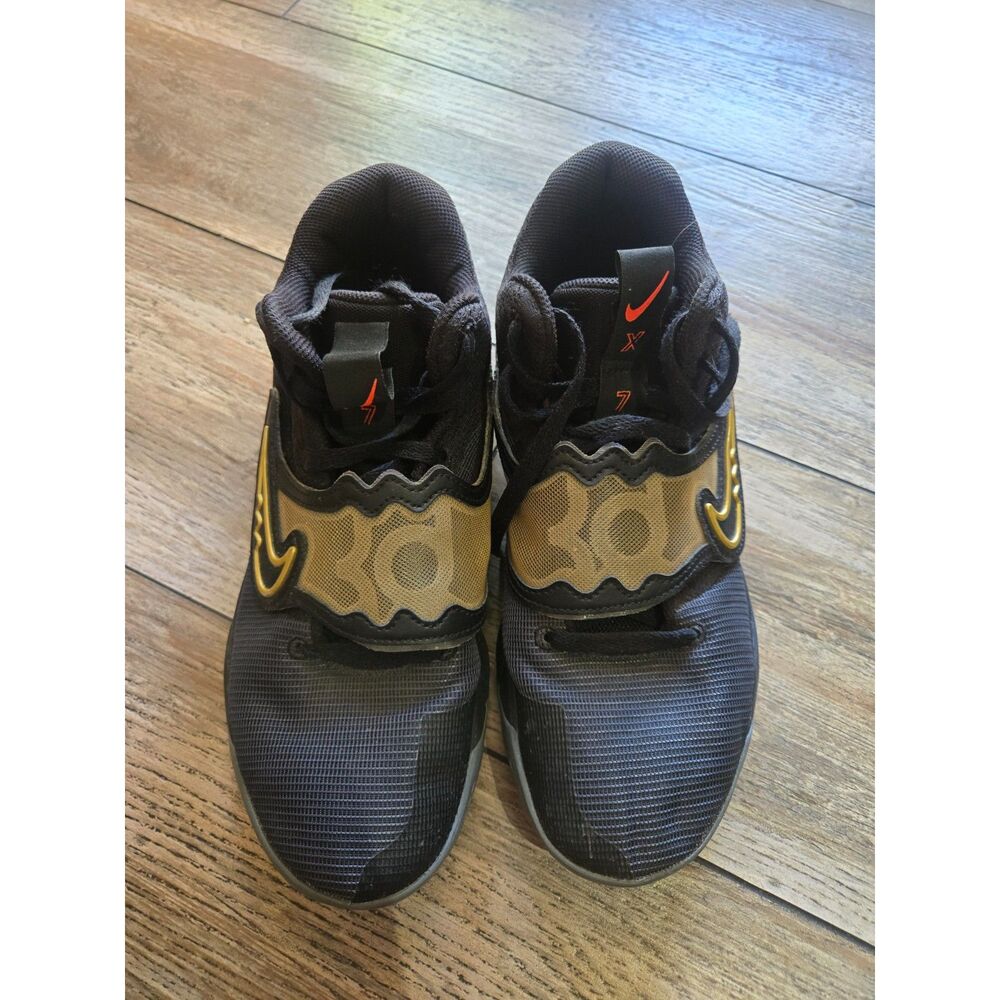 Nike KD Trey 5 X Black Metallic Gold Men’s Size 10 Basketball Shoes DD9538-010